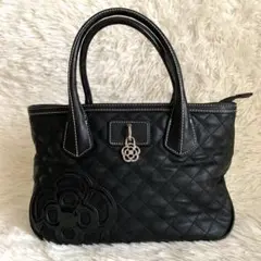 yuki様　美品❣️CLATHASクレイサス キルティングトートバッグ　黒