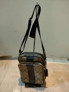 【美品】Coach ボディバッグ ブラウン/ベージュ F70078