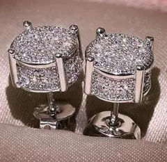 833 シルバー ピアス czダイヤモンド おしゃれ ストリート 韓国 男女兼用