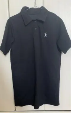 黒半袖ポロシャツ　ミニ丈ワンピース　DAZY