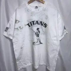 00s US古着 TITANS 野球 プリントTシャツ ホワイト US古着
