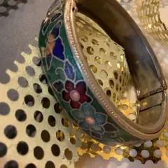 エナメル花柄バングル海外で購入