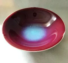 人間国宝 中島宏の辰砂 花瓶 口割れですが 球体は完全 約35×35CM