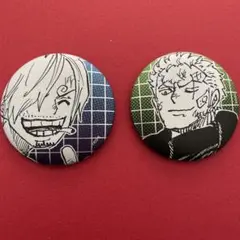 ワンピース 缶バッジ ゾロ サンジ - メルカリ