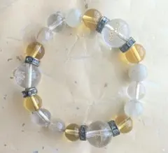 天然石ブレスレット 龍彫り水晶