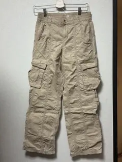 H&M ベージュ カーゴパンツ