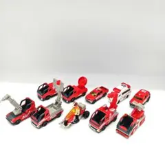 トミカ ハイパーレスキュー 10台セット 機動工作車/はしご車/バイク他 まとめ