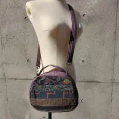 着物リメイク　トランク風ショルダーバッグ　斜め掛けバッグ