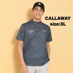 【キャロウェイ】ゴルフウェア モックネック かざあなメッシュ 3L ネイビー