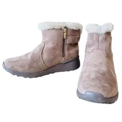 ホーキンス スノーブーツ XL カジュアル グレージュ レディースサイドジッパー