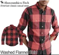Abercrombie & Fitch フランネルシャツ 赤黒チェック