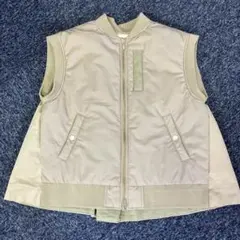 MARIED.ORベージュ ノースリーブ 中綿入りベスト