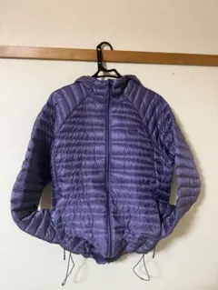 美品 ノースフェイス ウィメンズ ライト ヒート ジャケット L パープル 