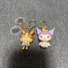 サンリオ マイメロディ♡クロミ×宇佐美 立体ラバーキーホルダー ２個セット