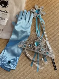 エルサ　ティアラ、スティック、グローブ
