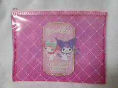 サンリオ☆マイメロ☆クロミちゃん☆フラットポーチ☆ピンク☆新品