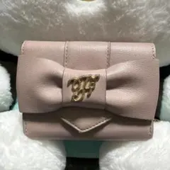 Maison de FLEUR リボン三つ折り財布 ピンクのサムネイル