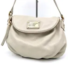 【希少】ナターシャ マークジェイコブス ショルダーバッグ シボ革 アイボリー