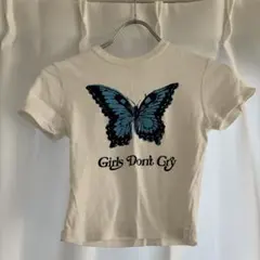 Girls Don't Cry ウィメンズ butterfly crop top