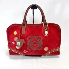 美品　LOEWE　ロエベ　160周年　総柄　メッセンジャーバック　レッド LOEWE】【160周年記念】ロエベ『ショルダーバッグ』レディース 1