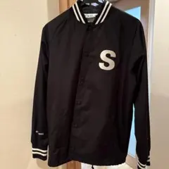 STUSSY champion ブラック コーチジャケット