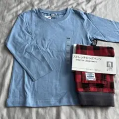 イオン トップバリュ 長袖Tシャツ ロンT ストレッチロングパンツ 100cm