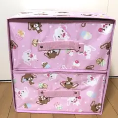サンリオ　シュガーバーニーズ　引き出し　チェスト　収納ボックス　平成レトロ　レア サンリオ シュガーバーニーズ 引き出し チェスト 収納ボックス 平成