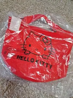 HELLO KITTY レッドトートバッグ
