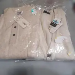 ベージュ ニットカーディガン 新品タグ付き