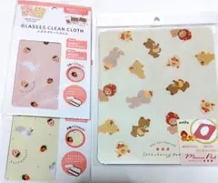 いちごデザインマウスパッド& クリーンクロス