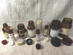 (空瓶) 昭和レトロ試薬瓶 (推定1980年代頃製造) アンティーク 小瓶8点