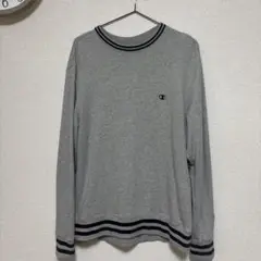 Champion グレー 長袖トレーナー L