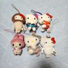 日*1様 ハローキティほか ストラップぬいぐるみ 6体セット