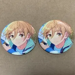 【匿名配送】 あんスタ Ra*bits 真白友也 缶バッジ 2点セット