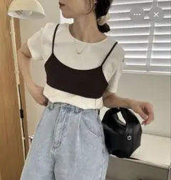 新品⭐︎ CAPRICIEUX LE'MAGE ビスチェSETアシメTシャツのサムネイル