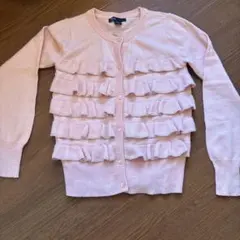 GapKids フリルカーディガン 130 cm ピンク