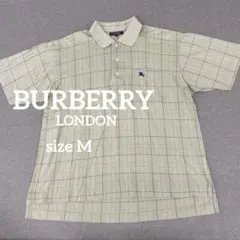 BURBERRY London ブラウン/ホワイト ストライプ ポロシャツ M - メルカリ