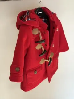 MIKIHOUSE ミキハウス　赤　フード付きダッフルコート