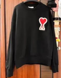 ami paris ハート刺繍 クルーネック トレーナー M