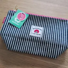 Betty Smith デニムポーチ ストライプ柄のサムネイル