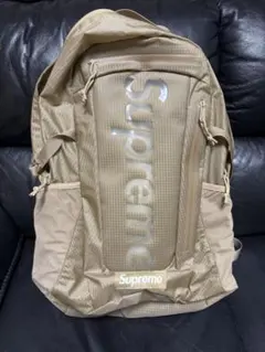 特価セール！！早い者勝ち！！美品⭐︎Supreme ベージュ バックパック 2025年最新】SUPREME カラー：ベージュ系 リュック・バック