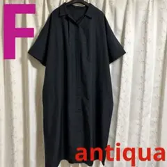 antiqua アンティカ 大きいサイズ シャツワンピース・羽織り・シンプル
