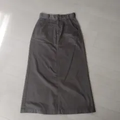 【LEE美品】デニムロングスカートブラウン