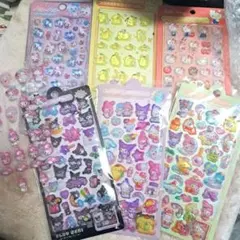 ボンボンドロップシール　ぷくぷくシール　訳あり　6点+おまけ　セット　未開封