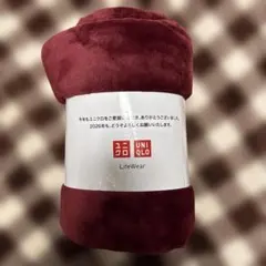 ユニクロ　フリースブランケット　年末祭ノベルティ