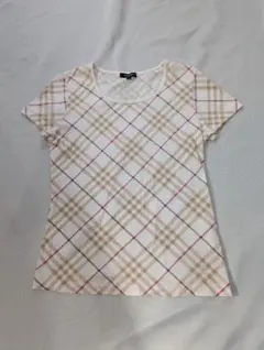バーバリーロンドンBURBERRY チェック柄 Tシャツ サイズ2 M