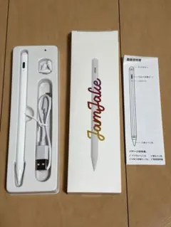 JAMJAKE iPad タッチペン ホワイト　スタイラスペン ドローイング