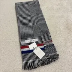 大幅値下げ！　新品未使用　MEN'S MELROSE チェック　黒　マフラー