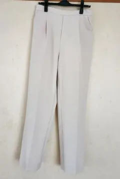 ストレッチイージー美脚パンツ L アイボリー
