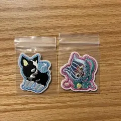 THE JOJO WORLD 刺繍ステッカー 2枚 イギー 猫草 開封済み未使用